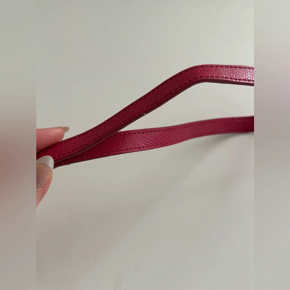 VERA BRADLEY leather Twice as Nice Crossbody Bag Purse - ROUGE PINK - Picture 14 of 15